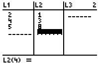 L1 and L2 values represent points