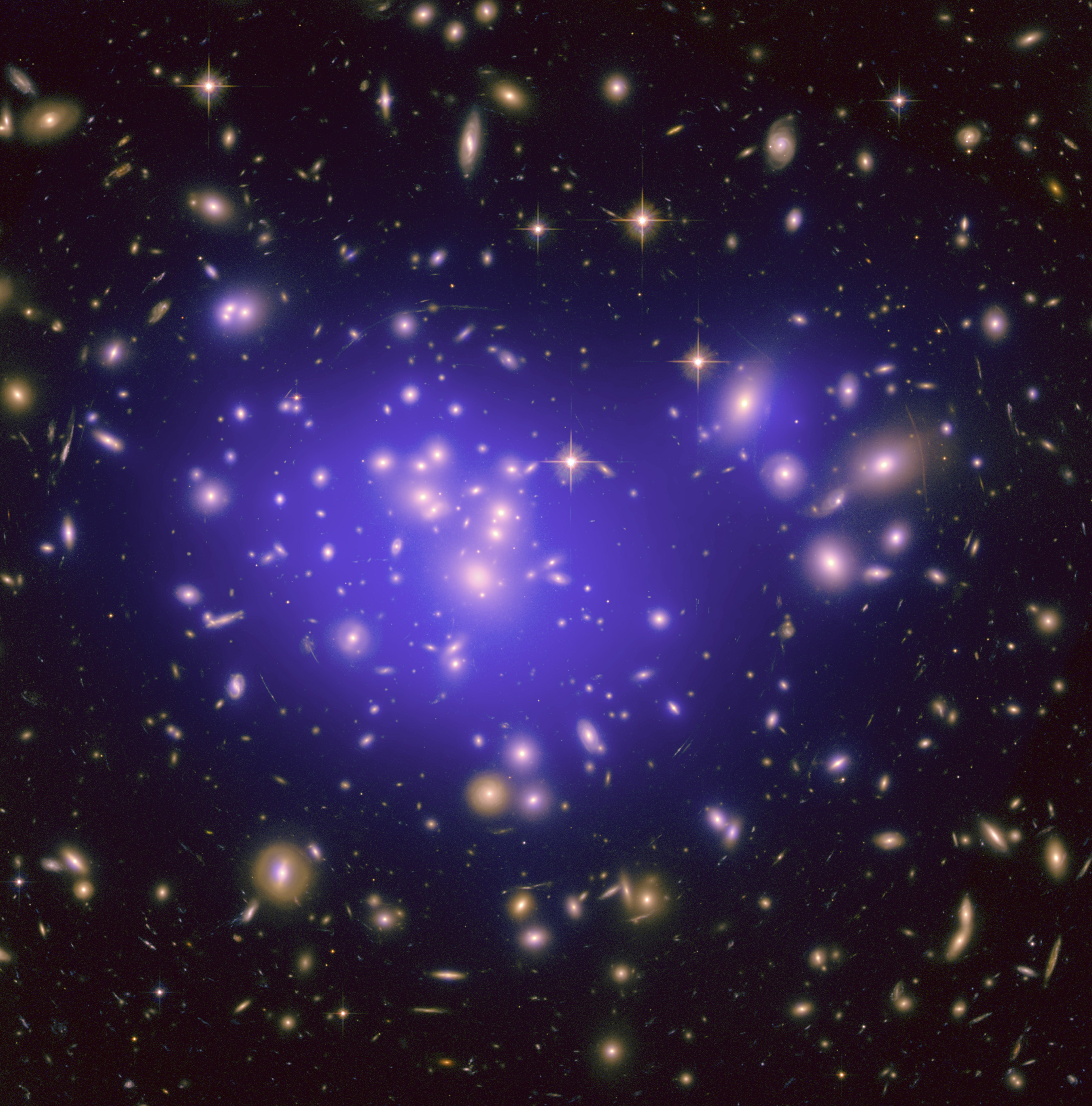 Galaxy Cluster Abell 1689, NASA image